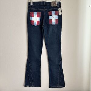 VINTAGE Y2K Janes Army Jeans Womens‎ 30 (27x32.5) Wide Flare Deadstock